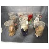 Ty Beanie Babies in hard plastic display
