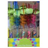 30ct display of crazy pop straws with the twisty