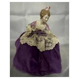 9' porcelain half-doll figurine