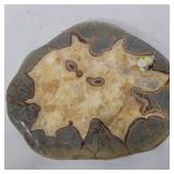 Sectarian calcite geode slice 7.5in