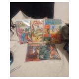 Five old comic books from vampire to Harry caray