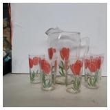Mcm Tulip pitcher and cup set