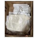 Mix of linens and embroideries some remnants