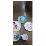 Disney kids plates, bowl and cup, lion king,
