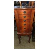 Jewelry stand with multiple storage compartments