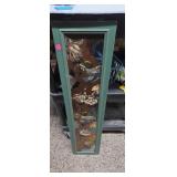 Hummingbird stained glass framed wall art 39x 9in