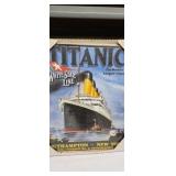 Framed titanic novelty poster 20x16in
