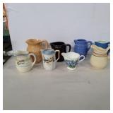 Assorted small pitchers/creamers