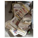 Various vintage sewing patterns