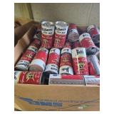 Old Timers and Bubs beer cans