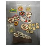 Scouting America memorabilia 1980s patches, mess