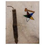 Stain glass piece and a autostrap safety razor