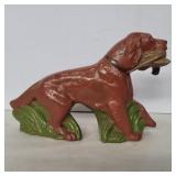 Cermanic burden hunting dog figure 11in long