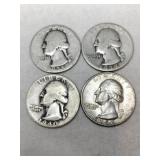 Silver quarters  1936,1939,1940,1958