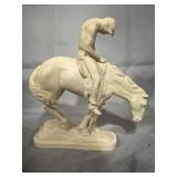 12' alabaster sculpture 'End of the Trail' by