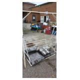 Metal frame porch swing