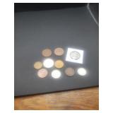 A Group Of 10 Old Foreign Coins