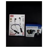 New sealed rechargeable electric shaver plus neck