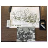 18 x 24 White Owl Parts detailed technical