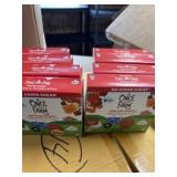 Eight boxes of once upon a farm tractor wheel,