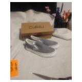 Culi4u Women's M slide onsGray and White,Brand