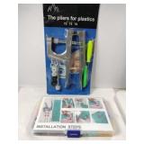 Plastic snaps and pliers