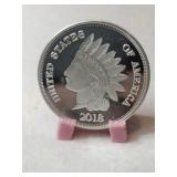 Silver  2018 Indian/  wreath .999 fine silver 1oz