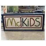 10' x 24' x 4' McDonald's McKids light up sign,
