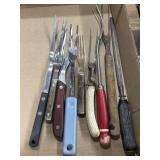 Carving and serving forks some vintage