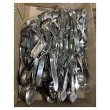 Silver plate and flatware mix