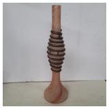 Swirl art glass vase 15.5in tall