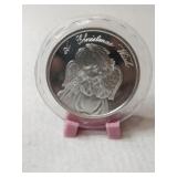 Silver 1998 Christmas wish angel .999 fine silver