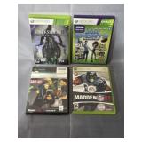 XBOX 360 games Madden NFL 07, the punisher,