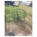 A Pair Of 4 Wheel Flea Market CartsIn Great