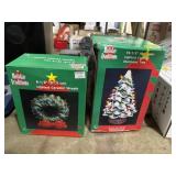 Holiday Traditions ceramic 8-1/2' wreath &