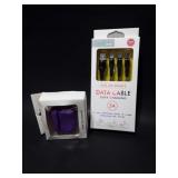 New purple silicone case for airpods with three