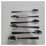 6 mcm tea spoons marked stainless japan