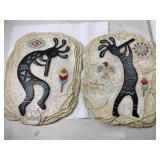 2 piece set of stone wall art