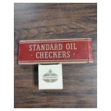Lot of Standard Oil checkers set and