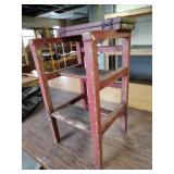 primitive-style step stool, 23'H x 13'W x