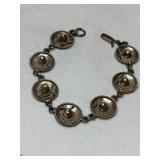 Silver  hat bracelet Marked 925 Mexico.  .535oz