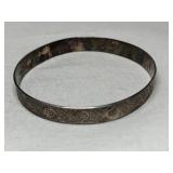 Silver bangle bracelet marked 925.  .510oz