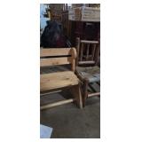 Doll size wooden chairs