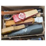 Assorted beer tap handles