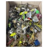 Assorted fishing lures, spinnerbaits and buzz