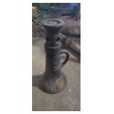 Bell bottom screw jack with Star of David marking