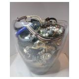 Mystery jar of jewelry.  10.10lb