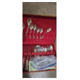 W.M Rogers Flatware set , silver plated with case