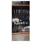 Holmes and Edward's Flatware set with wooden case