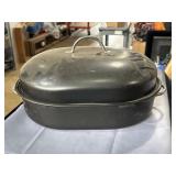 20 x 14 oval roaster pan with lid and bonus
